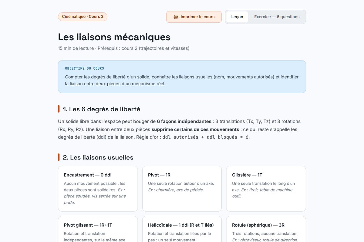 Lire le cours