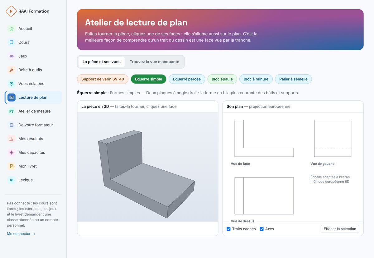 Lire un plan en 3D